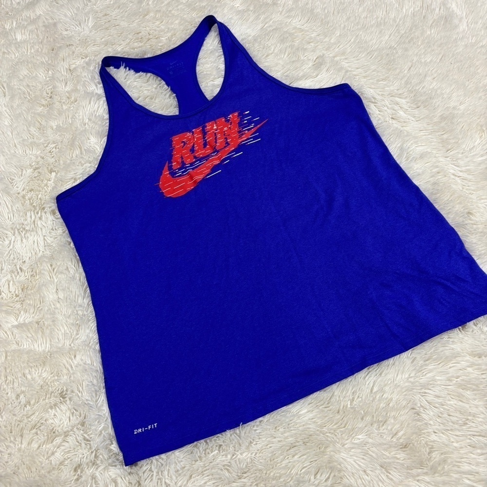 Nike Racerback Tank Top DRI-FIT Run Logo race back woman’s XL